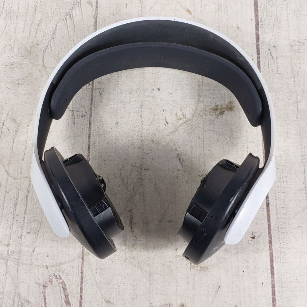 Sony PlayStation Pulse 3D Wireless Headset PS5 Black White CFI-ZWH1 FOR PARTS